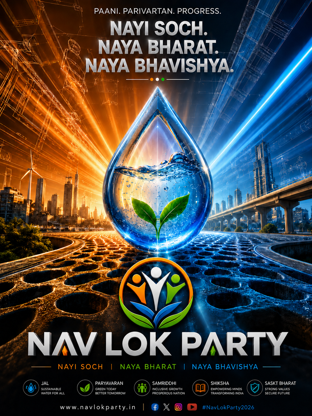 Nav Lok Party Official Campaign Poster